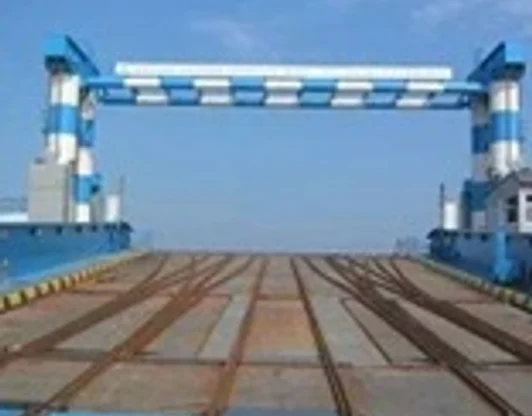 Ремонт подъемно-переходного моста паромного комплекса