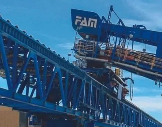 Металлоконструкции береговой судопогрузочной машины для погрузки калийных удобрений